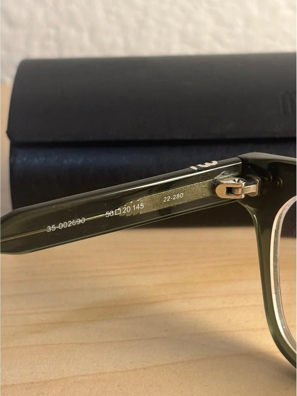 MUSE eyeglass frames handmade Transparent green